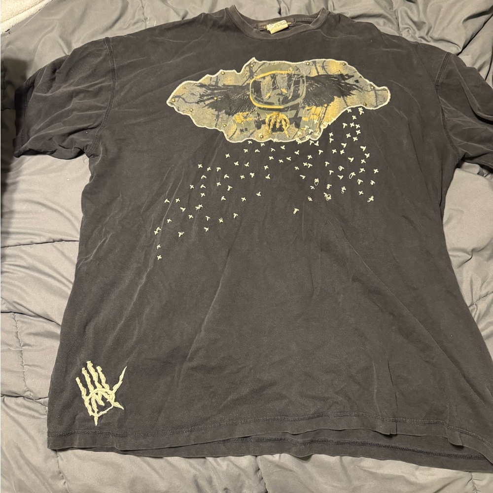 Big and Tall Miskeen Black Graphic Tee